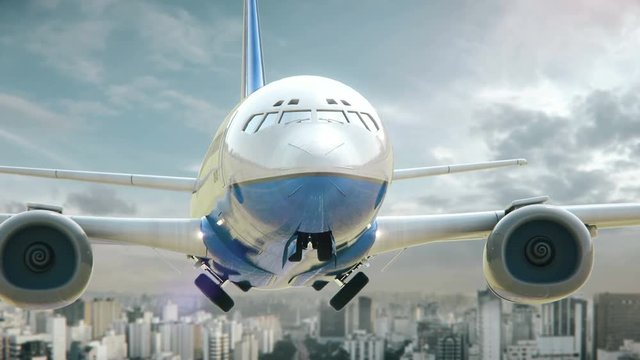 Airplane Take Off Sao Paulo Brazil fourth version