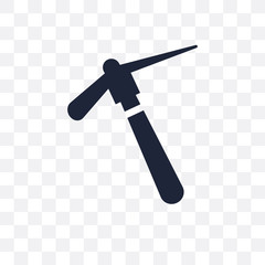 Hoe transparent icon. Hoe symbol design from Construction collection.