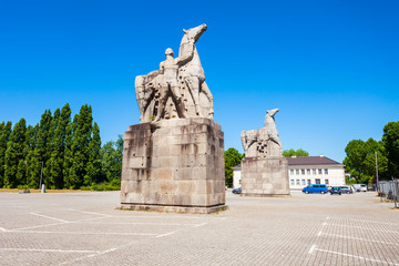 Obraz premium Nordpark public green area, Dusseldorf