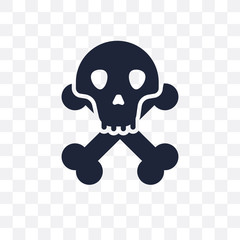 Skull transparent icon. Skull symbol design from Desert collection.