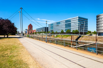 Innenhafen harbor district in Duisburg