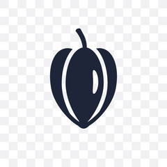 Carambola transparent icon. Carambola symbol design from Fruit and vegetables collection.