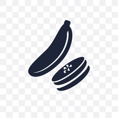 Courgette transparent icon. Courgette symbol design from Fruit and vegetables collection.
