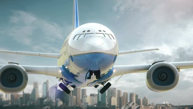 Airplane Take Off Sydney Australia