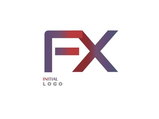 Fototapeta na wymiar FX Initial Logo for your startup ventur