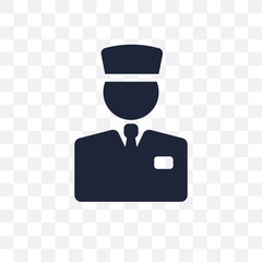 Valet transparent icon. Valet symbol design from Hotel collection.
