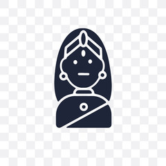 Gnostic transparent icon. Gnostic symbol design from India collection.