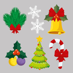 set merry christmas decoration to event