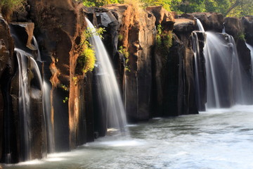 Tad Pha Suam waterfall in Laos