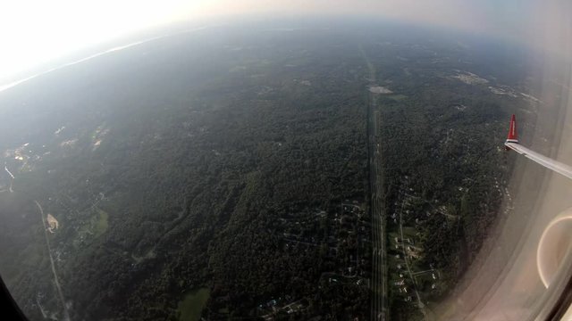 Time lapse footage of a Norwegian fligth landing at Stewart Ariport NY.