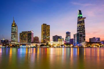 Fototapeta na wymiar Ho Chi Minh city skyline