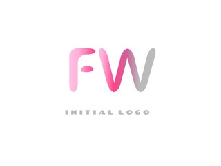  FW Initial Logo for your startup venture