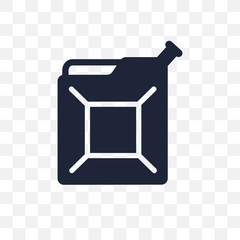 Jerrycan transparent icon. Jerrycan symbol design from Industry collection.