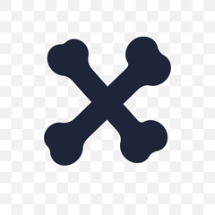 Bone transparent icon. Bone symbol design from Museum collection.