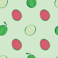 fruit pattern background graphic guava