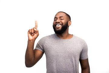 A confident black man, a successful African American, a happy knowledgeable expert in his field, an...