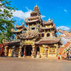 Linh Phuoc Pagoda in Dalat