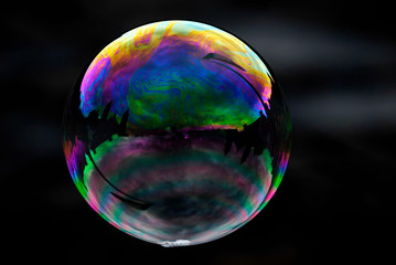 burbujas de jabon con reflejo