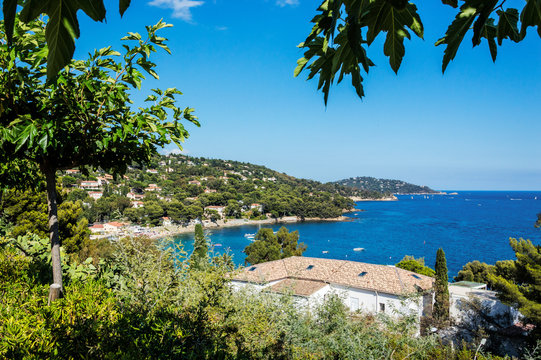 Seacoast of Cap Benat near Le Lavandou and Bormes-les-Mimosas in French Riviera