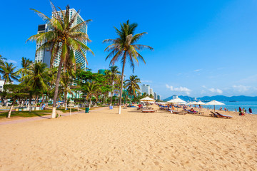 Obraz na płótnie Canvas Nha Trang city beach, Vietnam