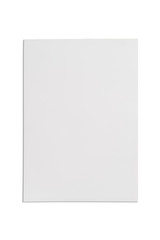 Blank Paper isolated on white background.