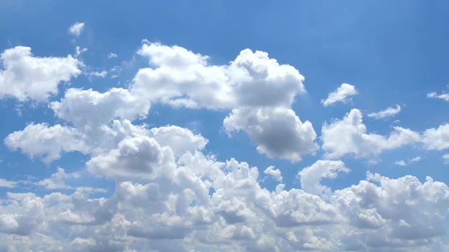 Beautiful Aerial moving clouds in hyperlapse