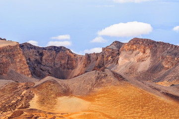 Desert sands of Teide volcano in Tenerife, Spain