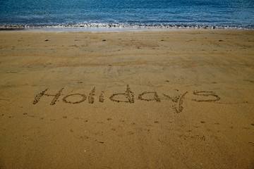 Holidays written in the golden sand of Little Kaiteriteri beach