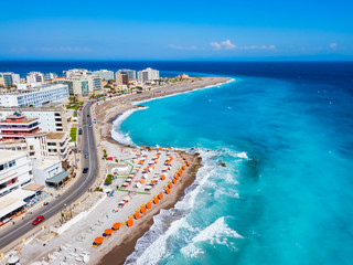 Rhodes island city beach, Greece