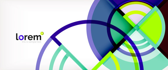 Modern geometric abstract background