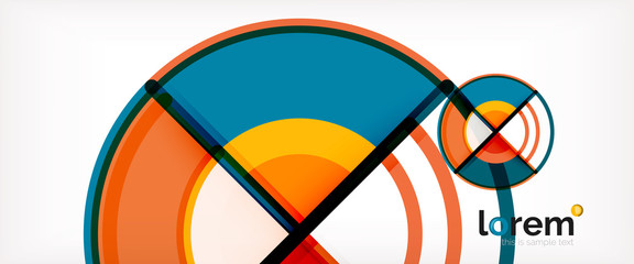 Vector abstract colorful circles background