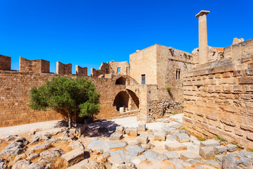 Lindos Acropolis and beach, Rhodes
