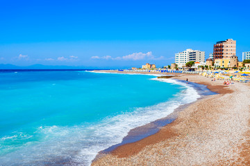 Rhodes island city beach, Greece