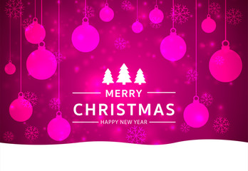 Naklejka premium Christmas light vector background. Card or invitation