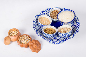 Thai Sweet Cereal Bar, made of rice, nut, sesame-seeds and sugar