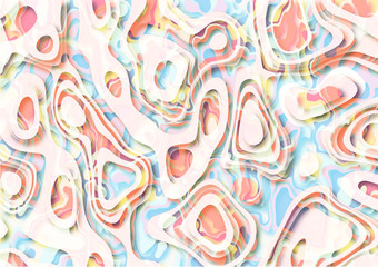 soft color abstarct paper cut shapes  design background