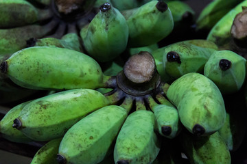 Raw cultivated banana