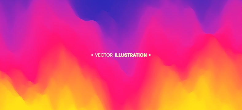 Abstract wavy background with dynamic effect. Vector illustration. Can be used for advertising, marketing, presentation.
