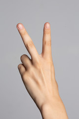 Peace Sign - Female Hand