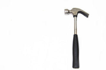Hammer on a white background. Repairs. Tools for repair