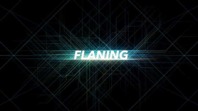 Digital Lines Tech Word - FLANING