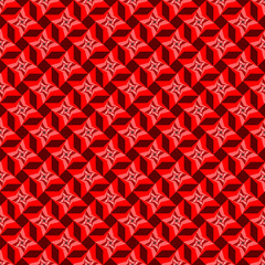Naklejka na ściany i meble abstract geometric shapes. vector seamless pattern. red vector background. marble-like checkered print. textile paint. fabric swatch. wrapping paper. modern stylish texture. repeatable tiles