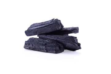 charcoal isolated on white background