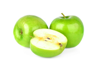 green apple isolated on white background