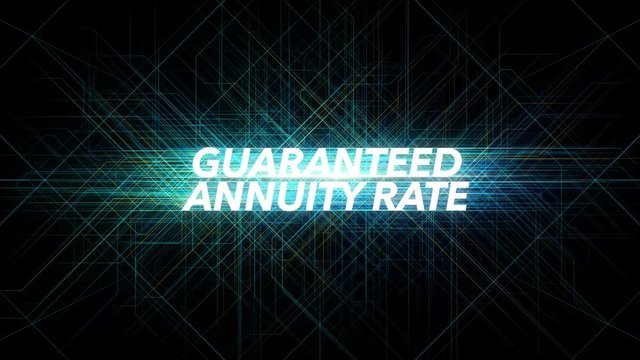 Digital Lines Tech Word - GUARANTEED ANNUITY RATE