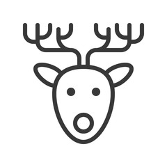reindeer. cute christmas and winter related set,suitable for use as material.editable stroke