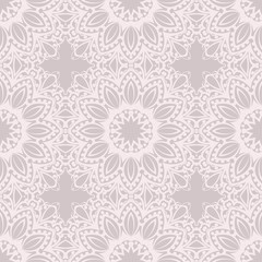 color seamless lace pattern with abstract geometric flower. Stylish fashion design background for invitation card. illustration.