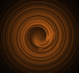 Russet orange fractal swirl. Fantasy fractal texture. Digital art. 3D rendering. Computer generated image.