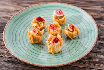 Christmas snacks on the table