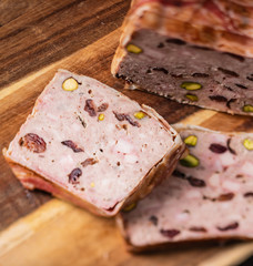 Duck terrine with pistachios